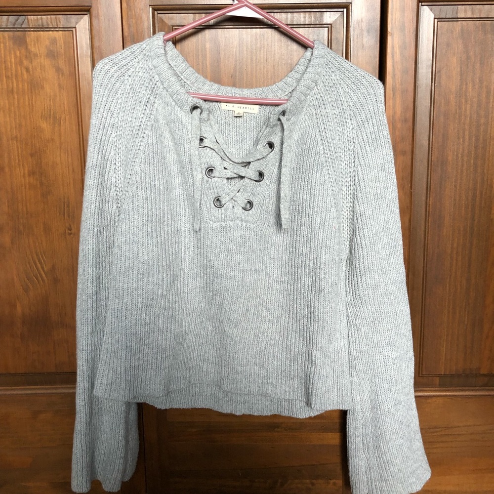 Gray L.A. Hearts Sweater